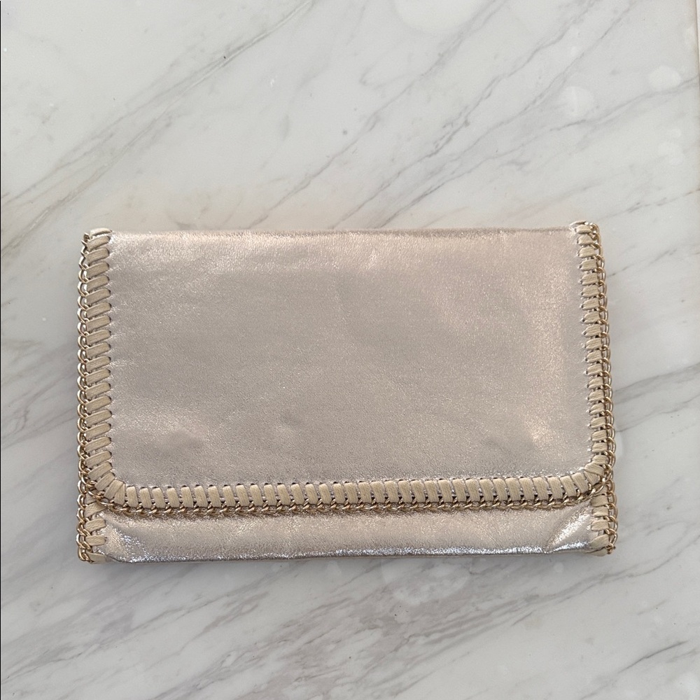 Elegant Cream gold  Clutch Bag